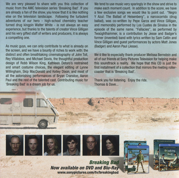 lataa albumi Various - Breaking Bad Music From The Original Television Series