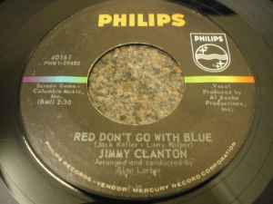 Jimmy Clanton - Red Don't Go With Blue / All The Words In The World album cover