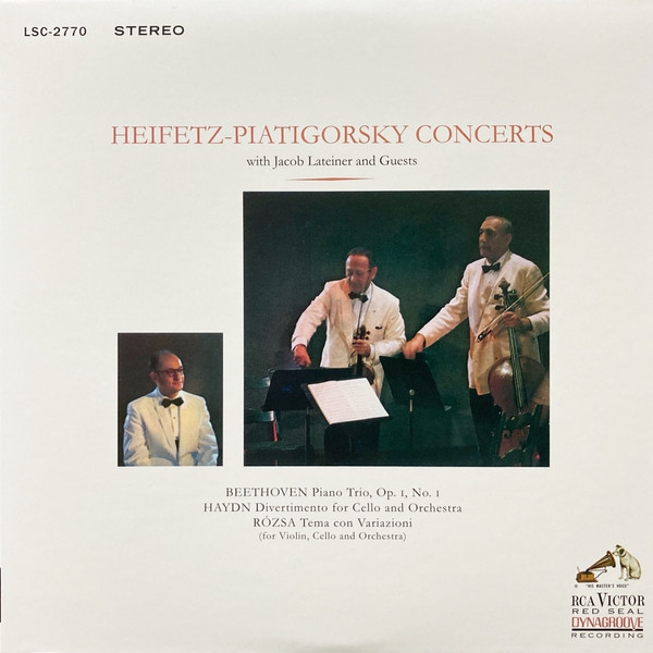 Heifetz, Piatigorsky With Jacob Lateiner / Beethoven / Haydn 