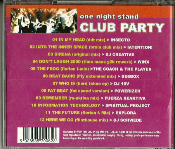 descargar álbum Various - One Night Stand Club Party