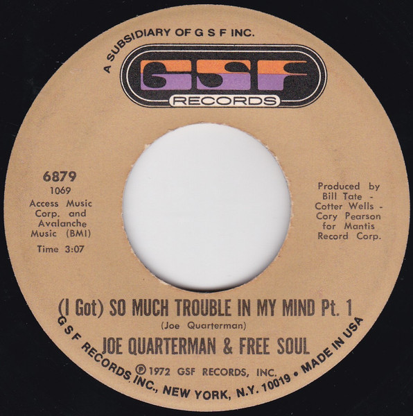 Sir Joe And Free Soul - (I've Got) So Much Trouble In My Mind