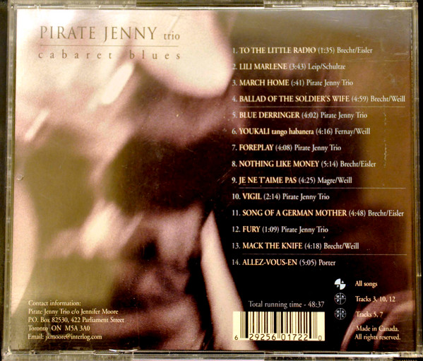 baixar álbum Pirate Jenny Trio - Cabaret Blues