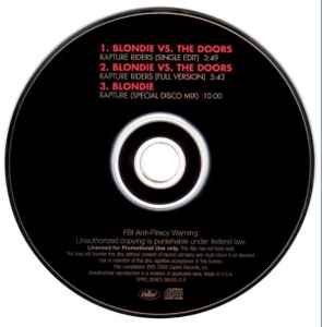 Blondie vs. The Doors – Rapture Riders (2006, CD) - Discogs