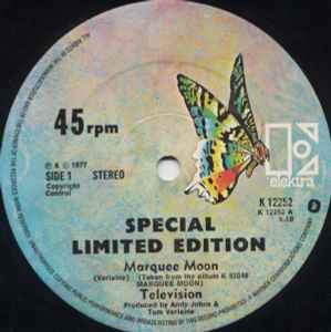 Television – Marquee Moon (1977, Copyright Control, Vinyl) - Discogs