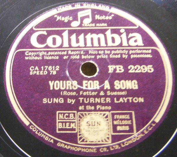 lataa albumi Turner Layton - The Day We Meet Again Yours For A Song
