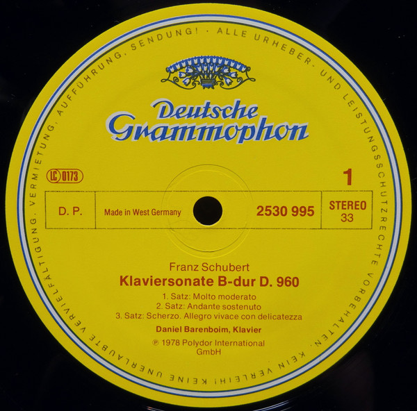 last ned album Franz Schubert Daniel Barenboim - Klaviersonaten Piano Piano Sonatas B dur D960 C dur D840