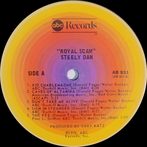 Steely Dan - The Royal Scam - 1976 US オリジナル VInyl PRC Press