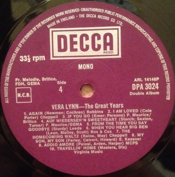 descargar álbum Vera Lynn - The Great Years Original Recordings 1935 1957