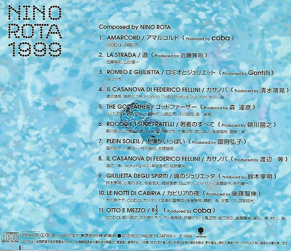 baixar álbum Various - Nino Rota 1999