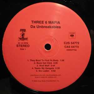 Three 6 Mafia – Da Unbreakables (2003, Vinyl) - Discogs