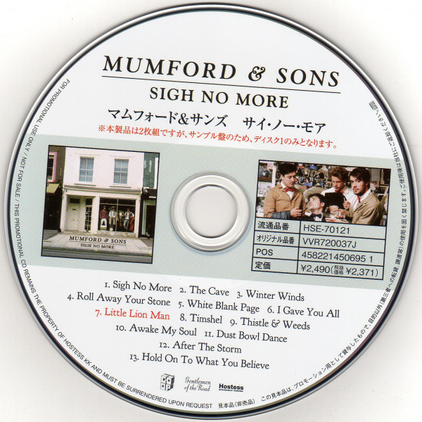 Mumford & Sons – Sigh No More (CD) - Discogs