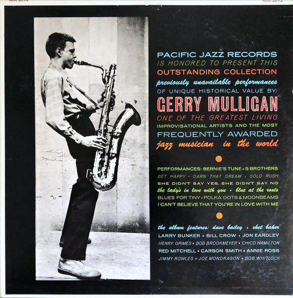 Gerry Mulligan – The Genius Of Gerry Mulligan (1960, Vinyl) - Discogs