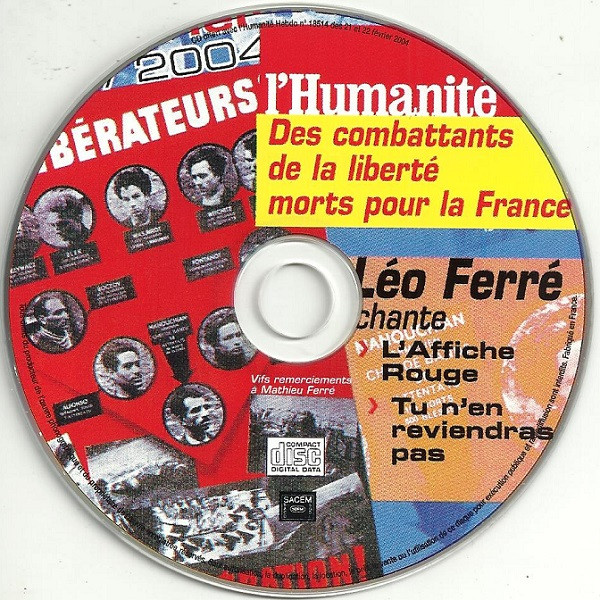 baixar álbum Léo Ferré - 21 Février 1944 2004 Des Combattants De La Liberté Morts Pour La France
