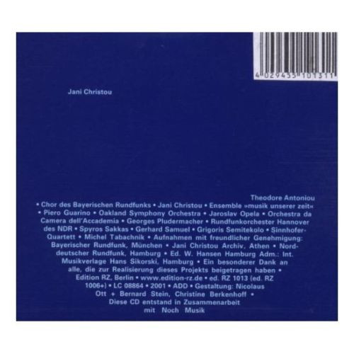 lataa albumi Jani Christou - Uvres Orchestrales