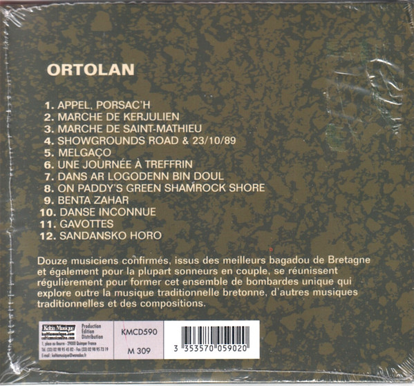 Album herunterladen Ortolan - Ensemble de Bombardes Musique Traditionnelle Bretonne