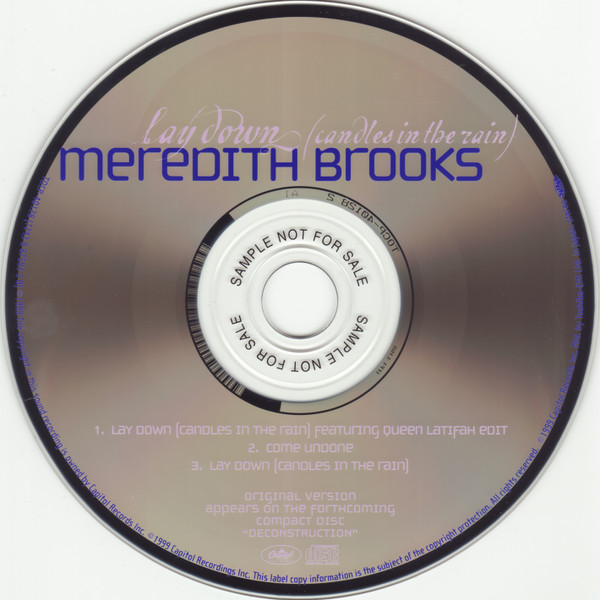 last ned album Meredith Brooks Featuring Queen Latifah - Lay Down Candles In The Rain