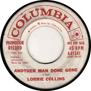 Lorrie Collins - Another Man Done Gone / The Lonesome Road album cover