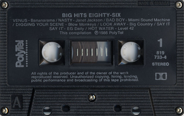 télécharger l'album Various - Big Hits Eighty Six