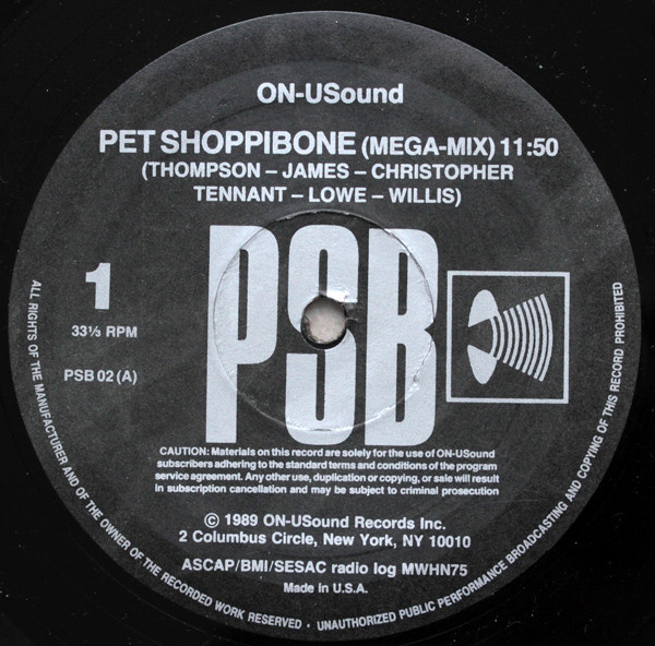 PSB – Pet Shoppibone (Mega-mix) / Device (Remix / Megamix) (1989