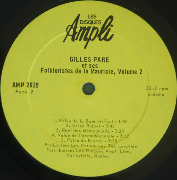 baixar álbum Gilles Paré - Gilles Paré Et Ses Folkloristes De La Mauricie Vol2