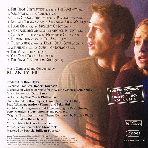 ladda ner album Brian Tyler - The Final Destination Original Motion Picture Soundtrack
