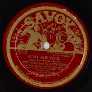 Cozy Cole Orchestra - Body And Soul / Talk To Me album cover
