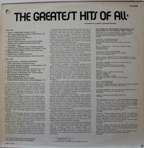 baixar álbum Various - The Greatest Hits Of All 4 Music The Whole World Loves
