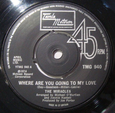 ladda ner album The Miracles - Where Are You Going To My Love