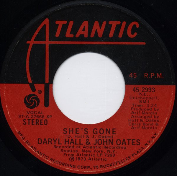 Daryl Hall & John Oates – She's Gone (1973, Specialty Pressing