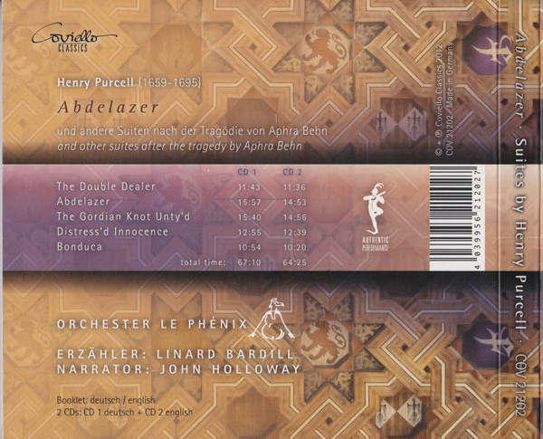 baixar álbum Henry Purcell, Orchester Le Phénix - Abdelazer