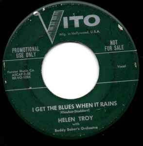 Helen Troy (2) - I Get The Blues When It Rains / A Kiss In The Dark album cover