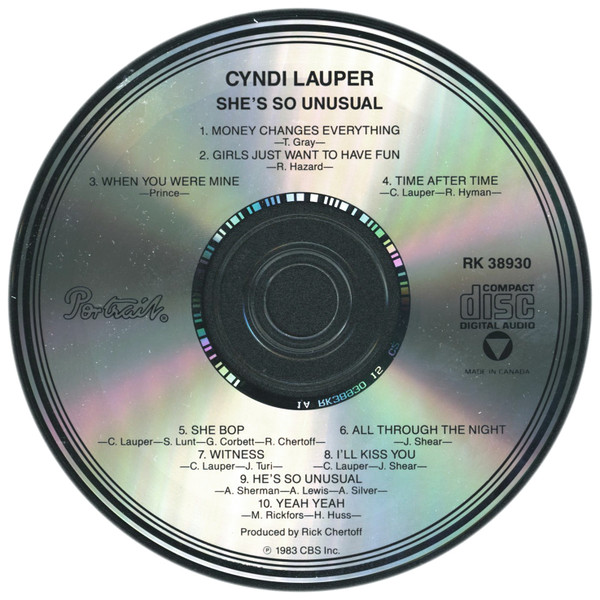 Cyndi Lauper - She's So Unusual | Portrait (RK 38930) - 3