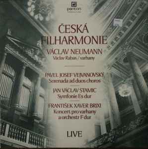 The Czech Philharmonic Orchestra - Live - Serenada Ad Duos Choros / Symfonie Es Dur / Koncert Pro Varhany A Orchestr F Dur album cover
