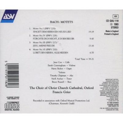 baixar álbum Johann Sebastian Bach - Motets