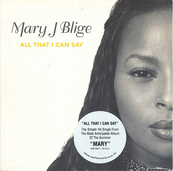 未使用  Mary J. Blige - All That I Can Say