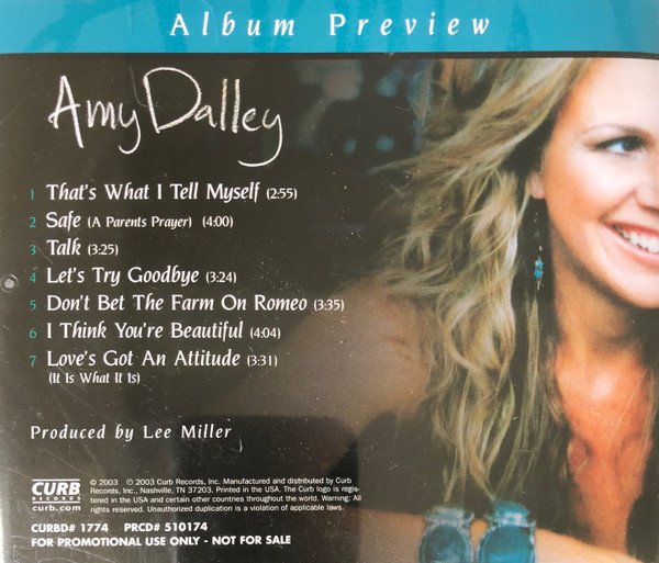 descargar álbum Amy Dalley - Album Preview