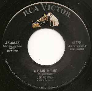Joe Reisman And His Orchestra - Italian Theme album cover