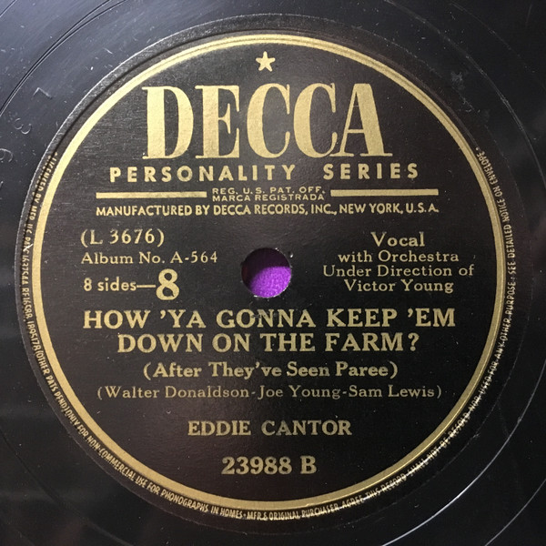 descargar álbum Eddie Cantor - Songs He Made Famous