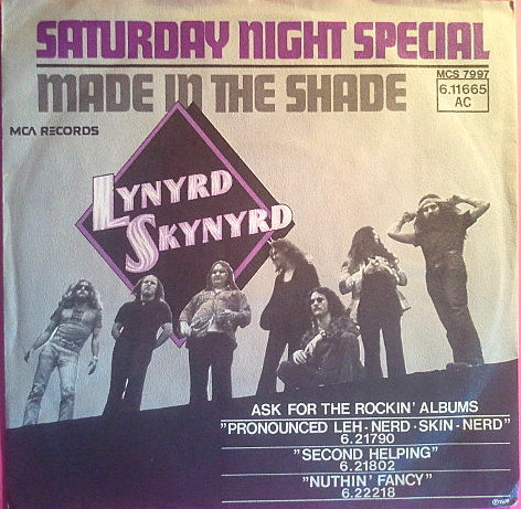 Saturday Night Special Sheet Music, Lynyrd Skynyrd