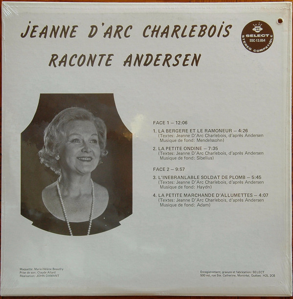 ladda ner album Jeanne D'Arc Charlebois - Raconte Andersen