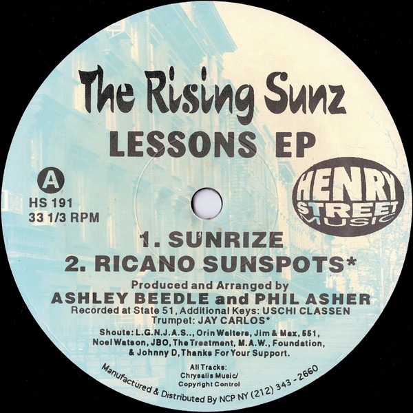 télécharger l'album The Rising Sunz - Lessons EP