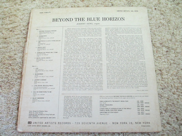 ladda ner album Johnny Seng - Beyond The Blue Horizon