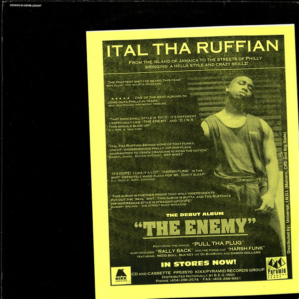 lataa albumi Ital Tha Ruffian - The Enemy