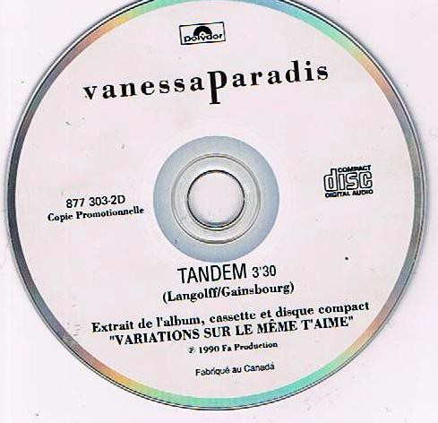 Vanessa Paradis – Tandem (1990, CD) - Discogs