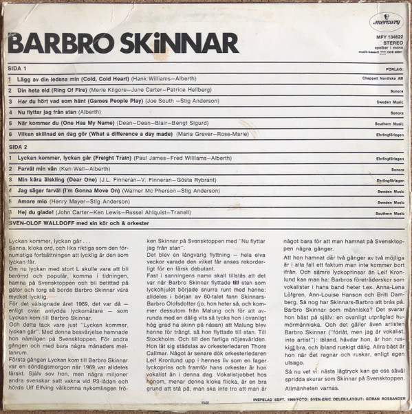 télécharger l'album Barbro Skinnar - Barbro Skinnar