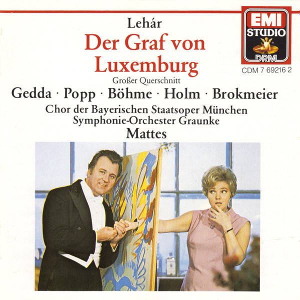 Franz Lehár – Der Graf Von Luxemburg (Großer Querschnitt) (Vinyl 