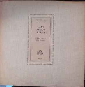 Nellie Melba - Opera Arias and Songs album cover