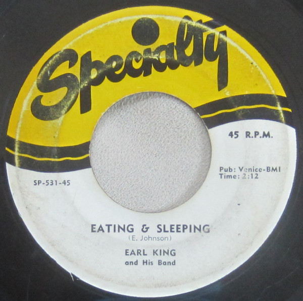 descargar álbum Earl King And His Band - No One But Me Eating Sleeping
