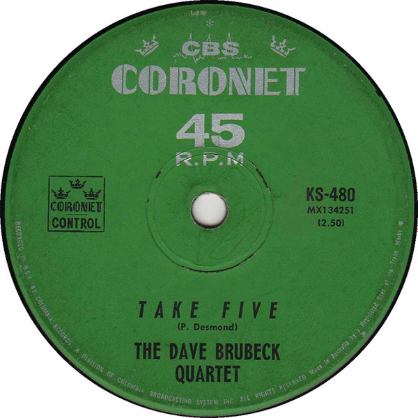 The Dave Brubeck Quartet – Take Five (1972, Vinyl) - Discogs