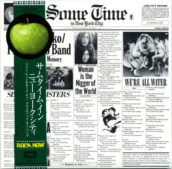 John & Yoko / Plastic Ono Band – Some Time In New York City (2007